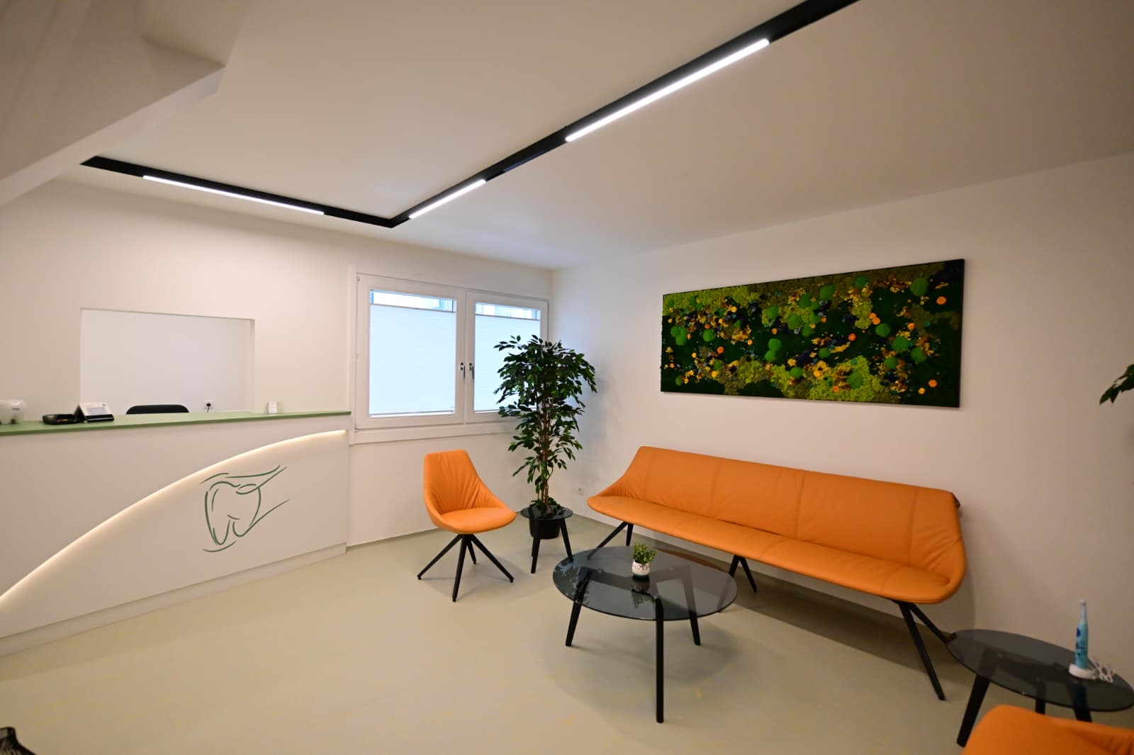 Wartezimmer Empfang Zahnarztpraxis Trewella Wien Meidling